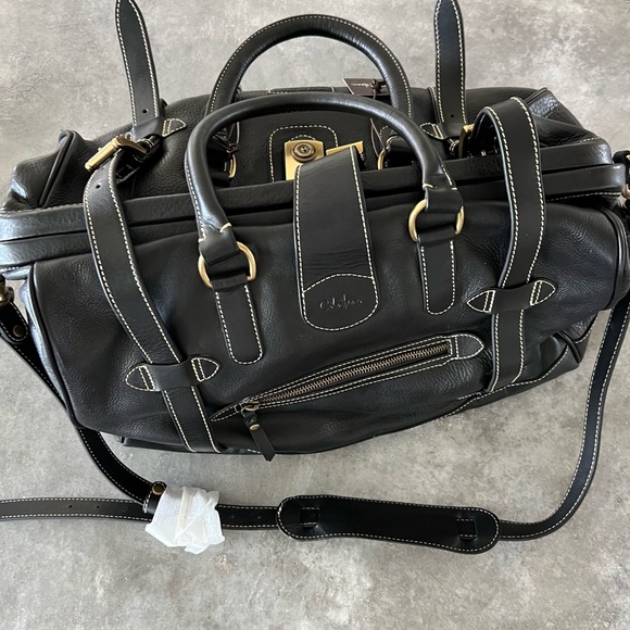 Cole Haan Leather Frame Montana II Weekender/Duffel - Picture 3 of 8